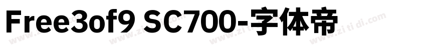 Free3of9 SC700字体转换